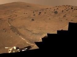 A new view of Mars from Spirit. Image credit: NASA/JPL