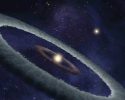 Artist illustration of planets forming around a distant star. Image credit: NASA/JPL-Caltech/JHUAPL