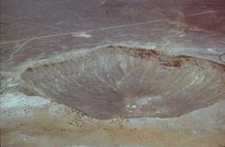 Meteor crater. Image credit: NASA