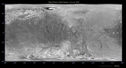 Global map of Iapetus. Image credit: NASA/JPL/SSI