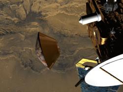 Moments from disaster… Beagle 2 separates from Mars Express, artist impression (credit: ESA)