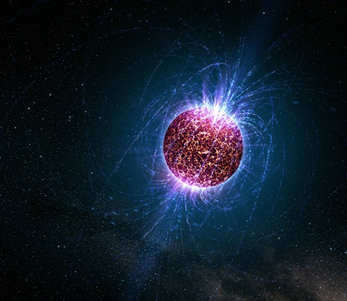 Neutron stars are formed when large stars run out of fuel and collapse