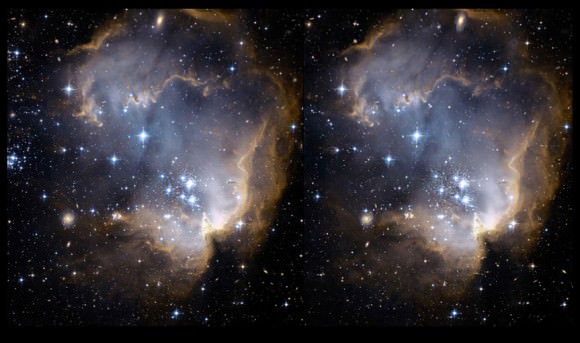 NGC 602 Parallel Hubble Visualization by Jukka Metsavainio