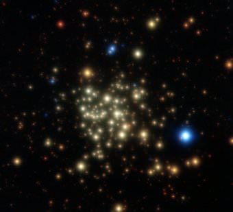 The Arches Cluster, with young, massive stars, taken by the NACO on ESO’s Very Large Telescope.