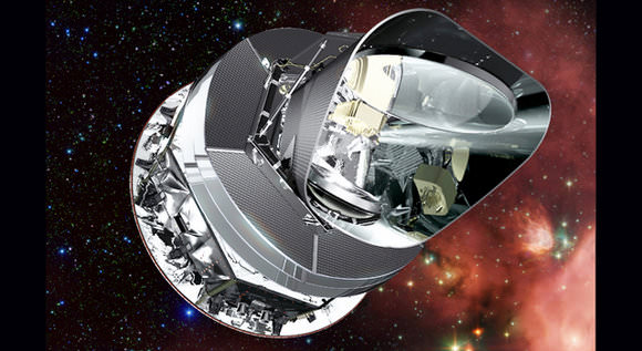 Artists concept of the Planck spacecraft.  Credit: JPL