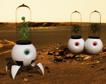 My favs: a robotic greenhouse for Mars and a teleporting refrigerator.