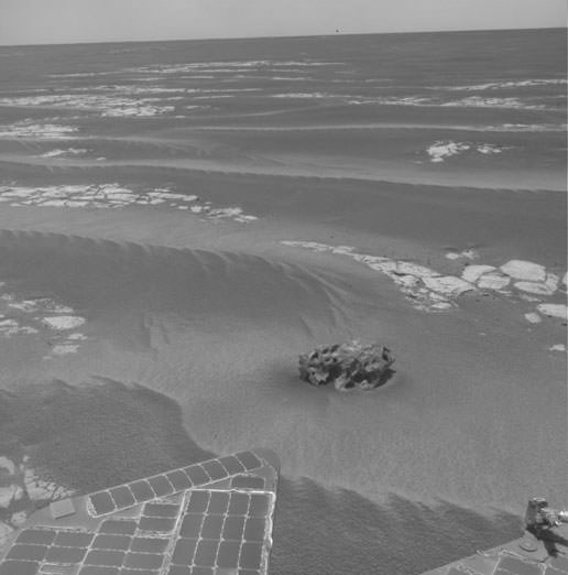 Another Mars meteorite seen by Opportunity.  Image Credit: NASA/JPL-Caltech 