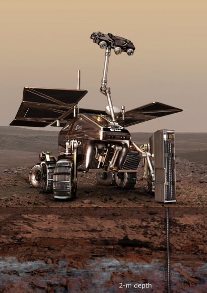 Future missions to Mars - like the ExoMars lander pictured - will be a combined effort of NASA and the ESA.