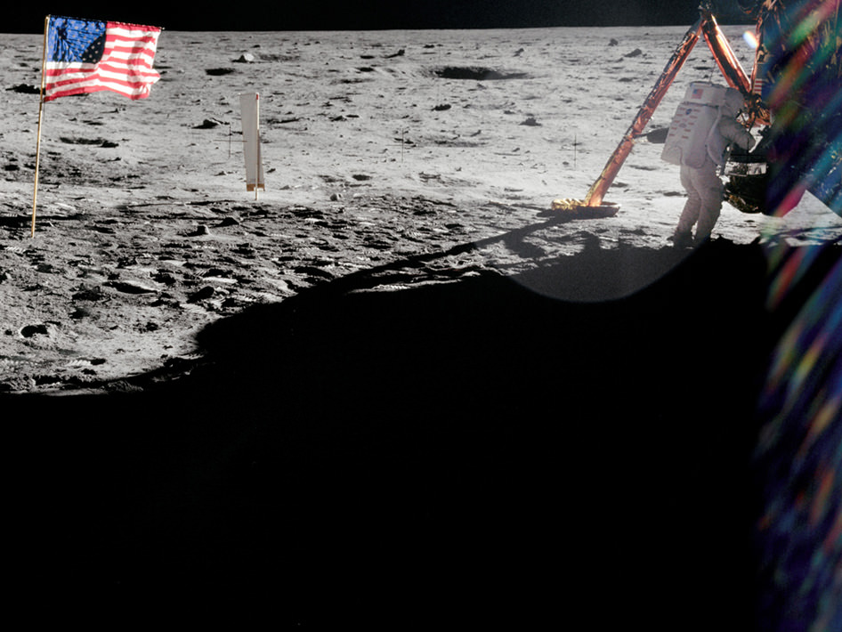 Neil Armstrong on the Lunar