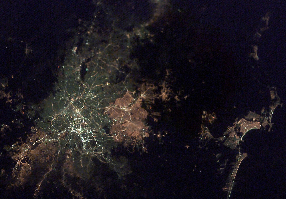 city lights from space. City Lights from Space