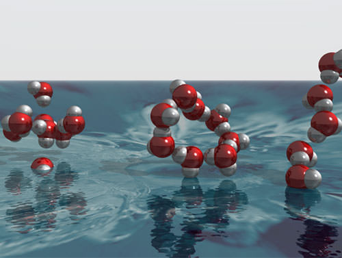 Water Molecules. Image Credit: National Science Foundation