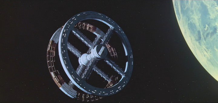 Space station from the movie 2001: A Space Odyssey.