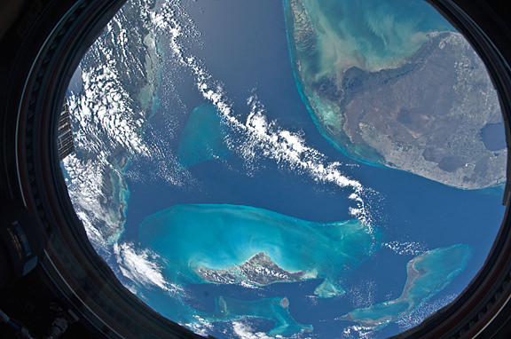 the world from space. A window to the world on the