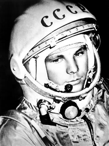 Yuri Gagarin, the first human to break free of Earth's gravity and enter space. Credit: Russian Archives