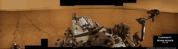 Roving Curiosity at Work on Mars Searching for Ingredients of Life