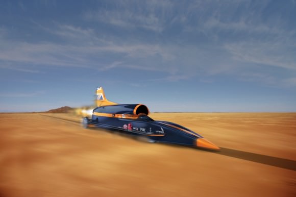 1,000 mph Land Speed Record Car Fires Up Its Engines