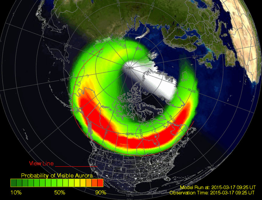 Green and Red Auroras Light Up St. Patrick's Day Dawn Universe Today