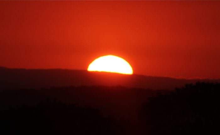 A summer solstice sunset. Image credit and copyright: Sarah and Simon Fisher.