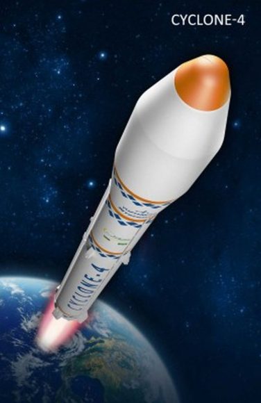The Cyclone 4. The Cyclone family of rockets have over 200 successful launches to their credit. Image: Yuzhnoye Design Office