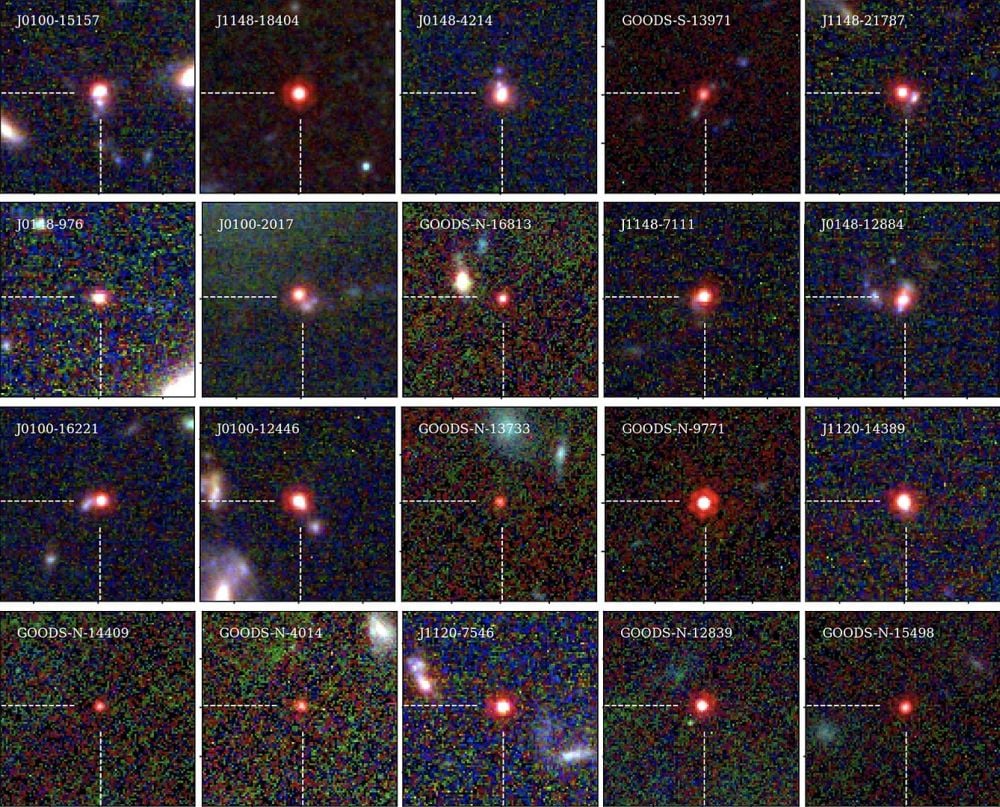 This image shows some of the "Little Red Dots" discovered by the JWST. Segue 1 is very similar to them. Image Credit: "Little Red Dots: An Abundant Population of Faint Active Galactic Nuclei at z ∼ 5 Revealed by the EIGER and FRESCO JWST Surveys" Journal citation: Jorryt Matthee et al 2024 ApJ 963 129DOI: 10.3847/1538-4357/ad2345URL:  CC BY 4.0, https://commons.wikimedia.org/w/index.php?curid=154052277