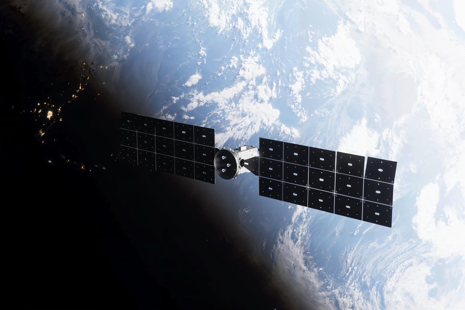 Artist's rendering of the LINK spacecraft in orbit around Earth. Credit: Katalyst Space