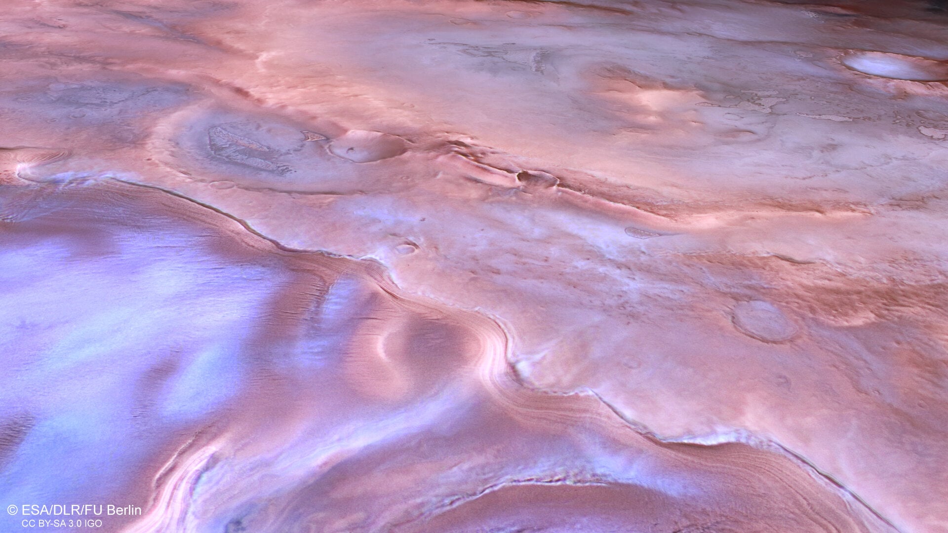 The Red Planet Has a Purple Side