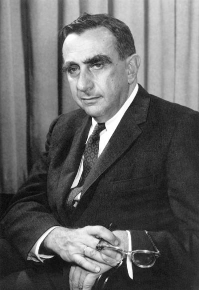 Edward Teller was the head of the Theoretical Physics Division at Los Alamos National Laboratory during the Manhattan Project that developed the atomic bomb for World War II. After the war he was central to the development of the hydrogen bomb.