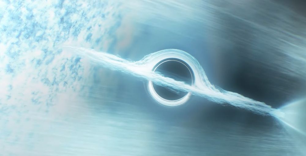 In this image, a stellar-mass black hole is eating its stellar companion. This is one potential explanation for an exotic gamma-ray burst detected in July, 2025 that lasted for seven hours. As the black hole entered the star, it consumed stellar material rapidly, emitting powerful gamma-rays. Image Credit: NASA/LSU/Brian Monroe