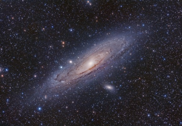 Color view of M31 (The Andromeda Galaxy). Credit and copyright: Terry Hancock.