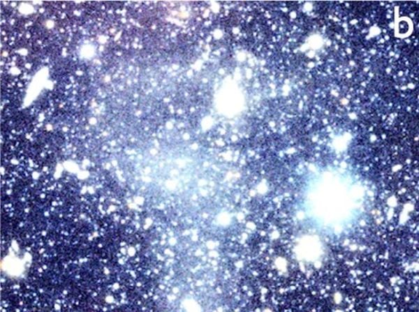 The stream from M61 terminates in a plume with a complex structure. Image Credit: Romanowsky et al. 2025, RNAAS.