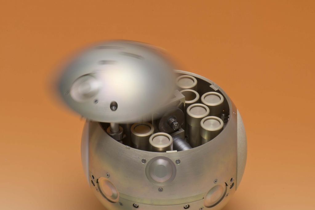 The Mars Sample Container with individual sample tubes. Image Credit: ESA-Anneke Le Floc'h