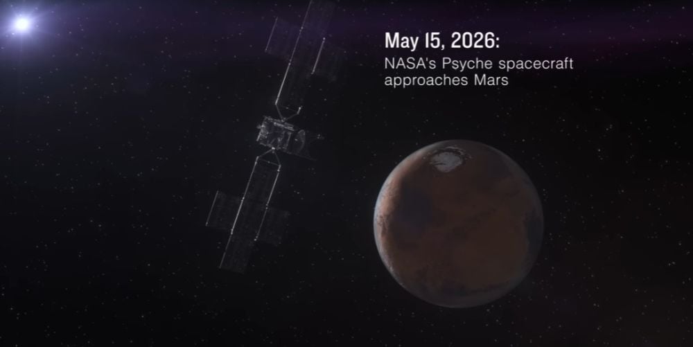 Sonda NASA Psyche nagrała timelapse swojego przelotu obok Marsa