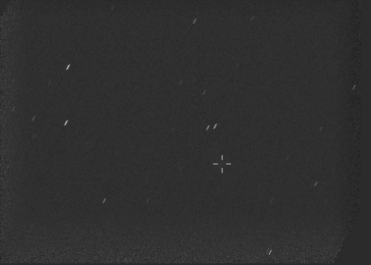 Interstellar comet 3I/ATLAS is seen as a faint smudge against a background starfield in two images taken by the Mastcam-Z instrument aboard NASA’s Perseverance Mars rover on Oct. 4th, 2025. Credit: NASA/JPL-Caltech/ASU/MSSS