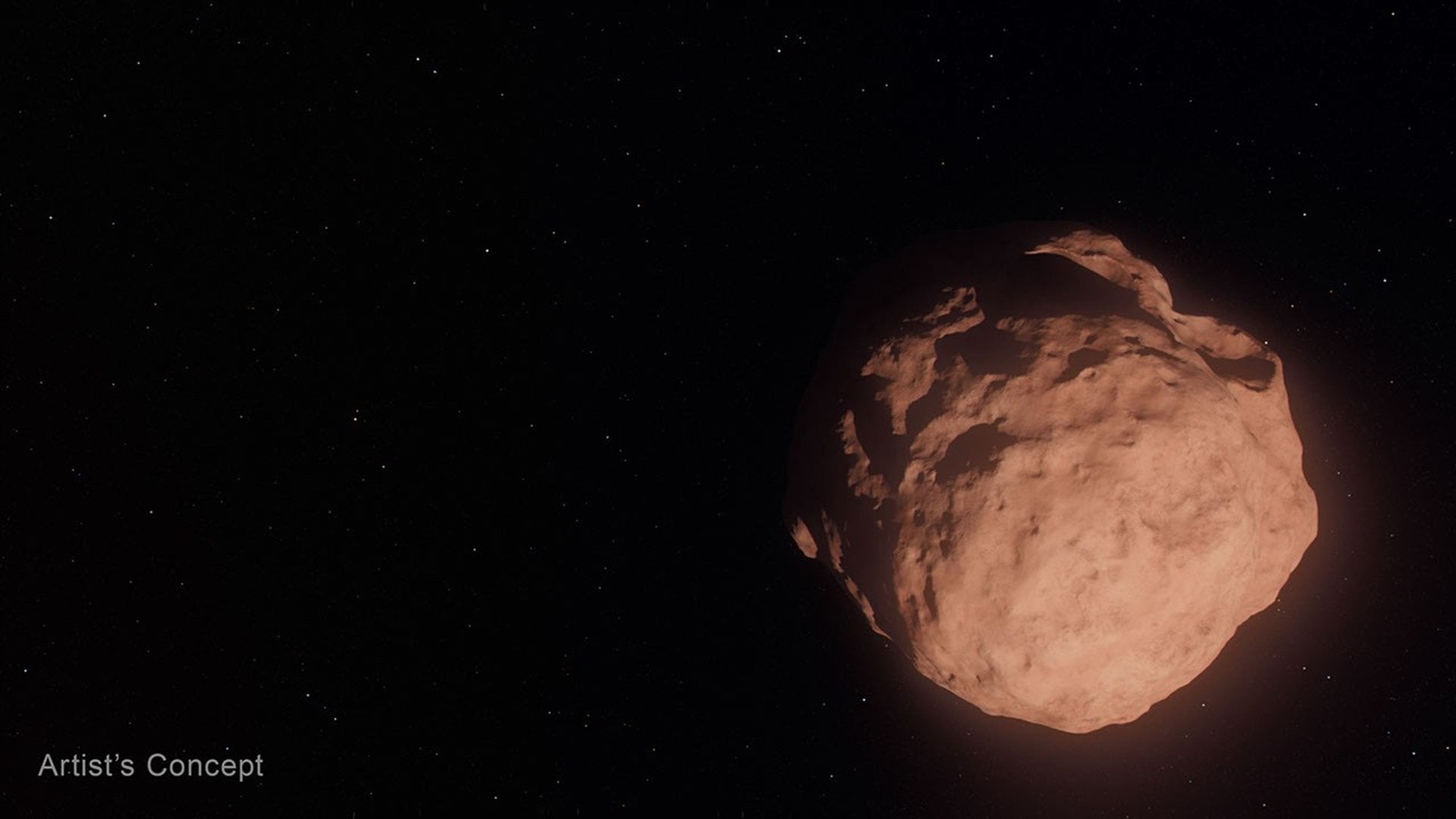 This artist’s concept depicts a Trans-Neptunian Object, a small, faint, icy body orbiting the Sun beyond the orbit of Neptune. Credit: NASA, ESA, Leah Hustak (STScI)