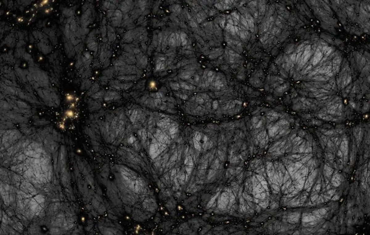 A simulation of the formation of dark matter structures from the early Universe until today. Credit: Ralf Kaehler/SLAC National Accelerator Laboratory/AMNH