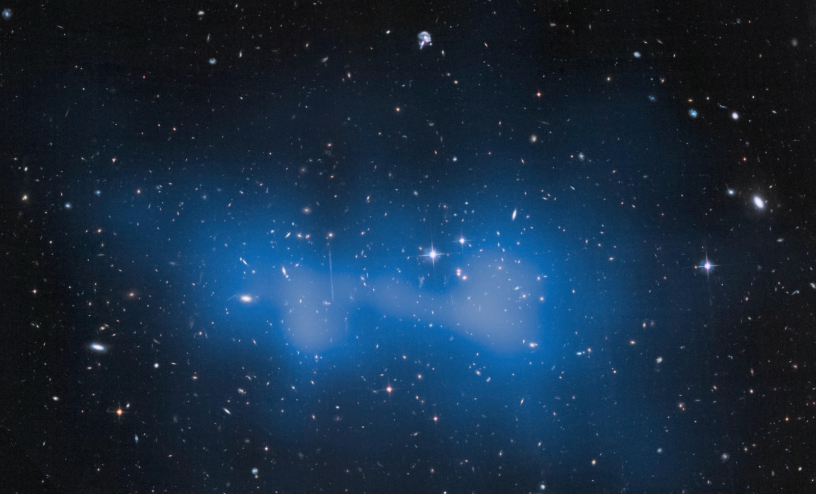 A Distant Supercluster of Galaxies Points To Self-Interacting Dark Matter