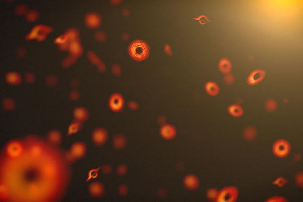 This image is an artist's interpretation of what primordial black holes could look like. If they're real, they formed in the Universe's first moments, when physics were much different. They had no stellar progenitors and formed via direct collapse from subatomic matter. They could comprise some or all dark matter. Image Credit: NASA