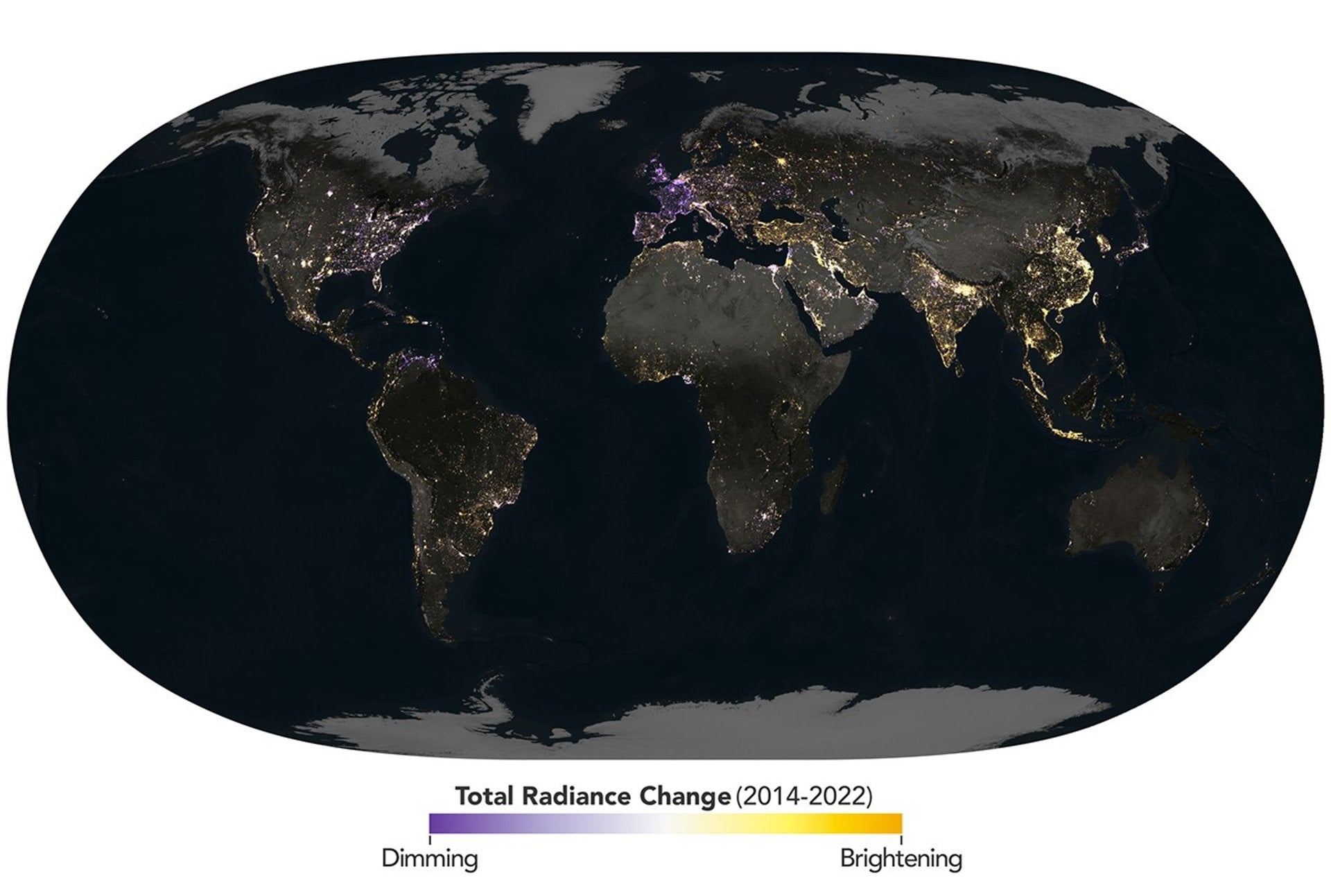 NASA Captures Volatile Changes in Earth's Artificial Light