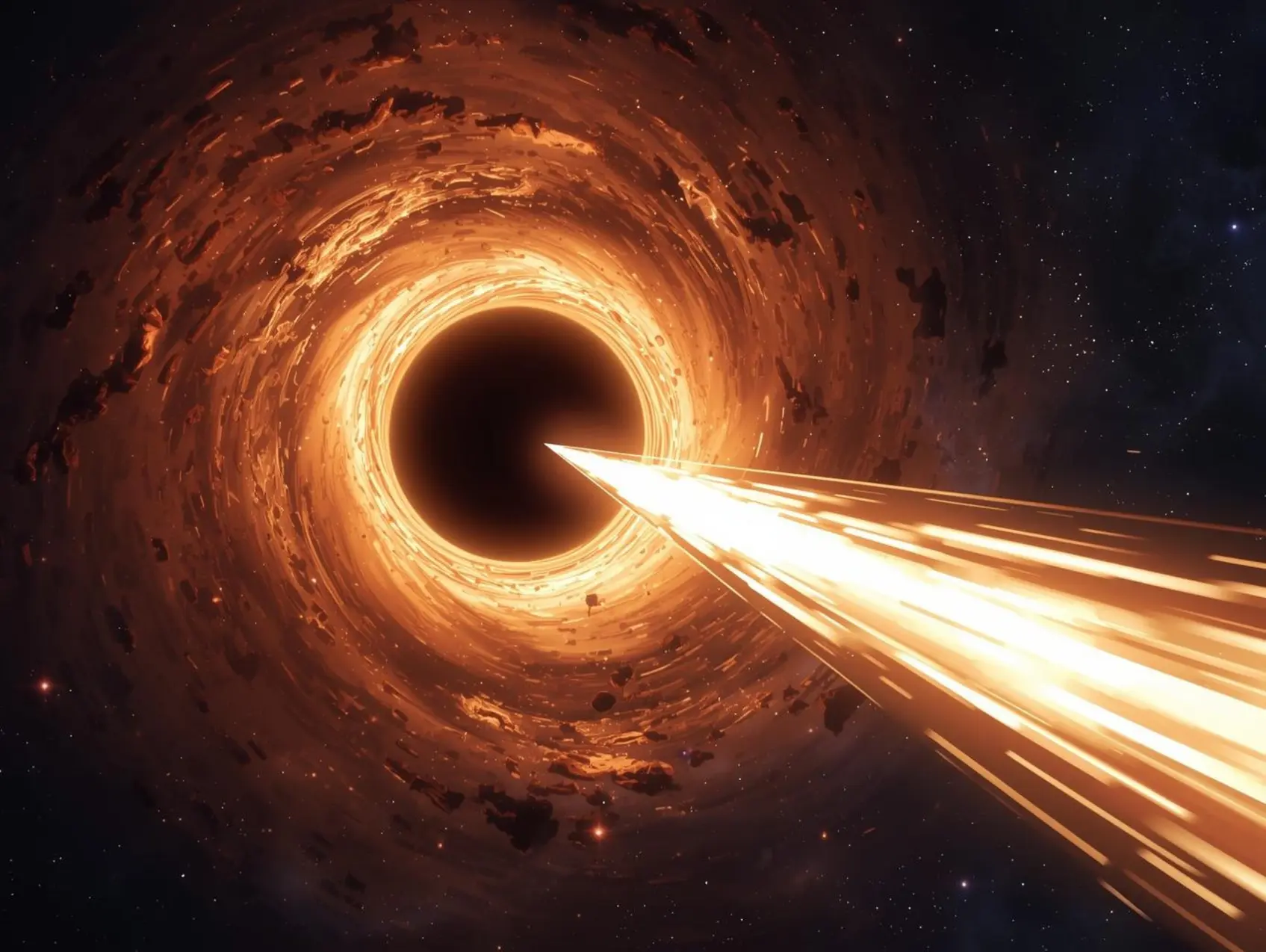 Fast-growing black hole in nearby galaxy emits never-before-seen radio burst