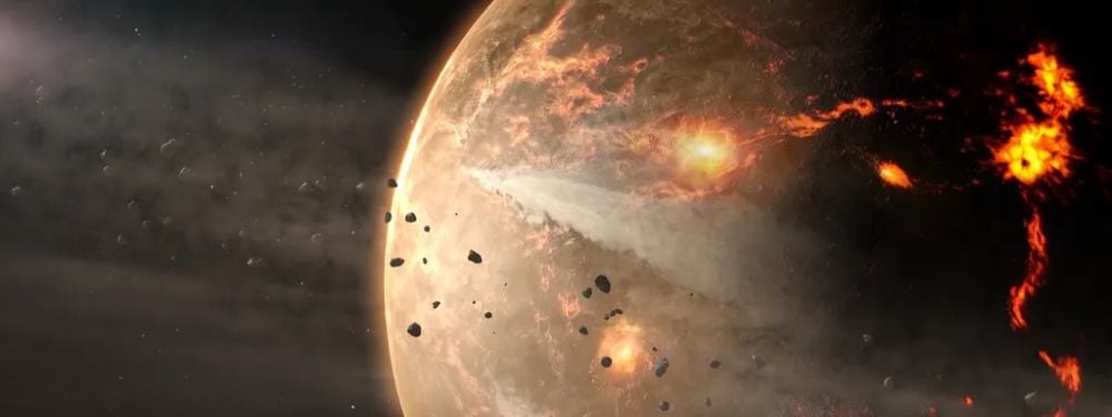 Bombardowania asteroid uniemożliwiły powstanie kontynentów na wczesnej Ziemi
