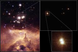 Emission nebula NGC 6357. Image credit: Hubble