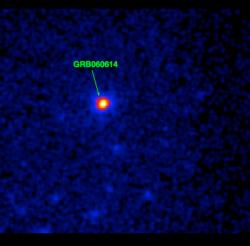 Hybrid Gamma Ray Burst. GRB060614. Image credit: NASA