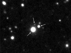 Triple quasar. Image credit: Caltech/EPFL