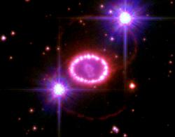 Supernova 1987A. Image Credit: Hubble