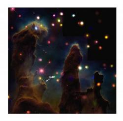 Eagle Nebula. Image credit: Hubble/Chandra