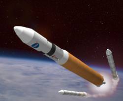 Artist impression of the Ares V launcher. Image credit: NASA