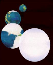 Snowball Earth. Image credit: NASA