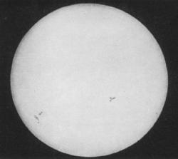 First image of the Sun. Image credit: NASA