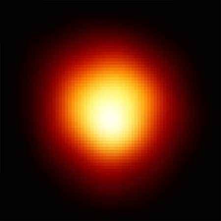 Betelgeuse is a red giant star easily visible in our night sky. Betelgeuse is actally a red super-giant, meaning it has enough mass that it will end as a supernova, rather than as a white dwarf with a planetary nebula. Image credit: Hubble Space Telescope