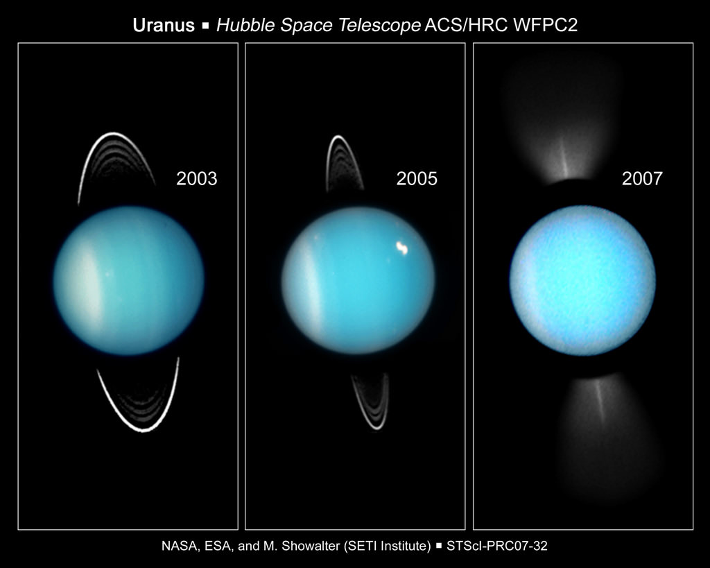 Uranus. Image credit: Hubble